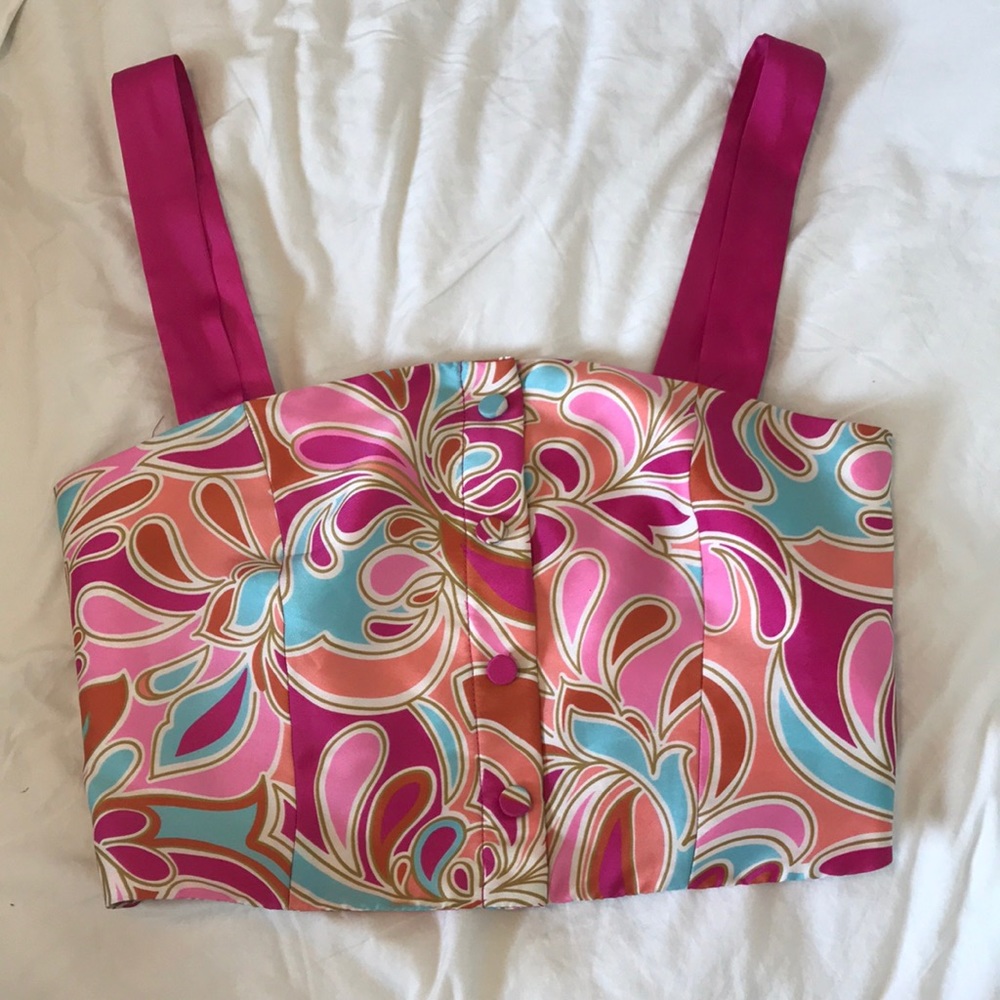 Zara Woman Printed Crop XS - Picture 1 of 6